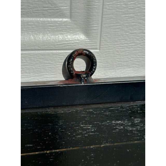 Antique English Country Barber and Tailor Double Sided Wooden Hand Painted Sign For Sale In Naples, FL - Image 6 of 6