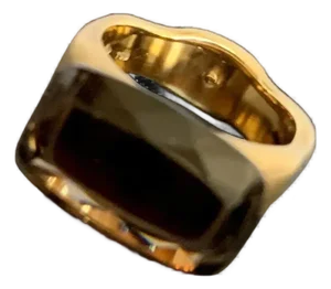 Late 20th Century H. Stern 18k Smoky Quartz and Diamond Ring, Size 4