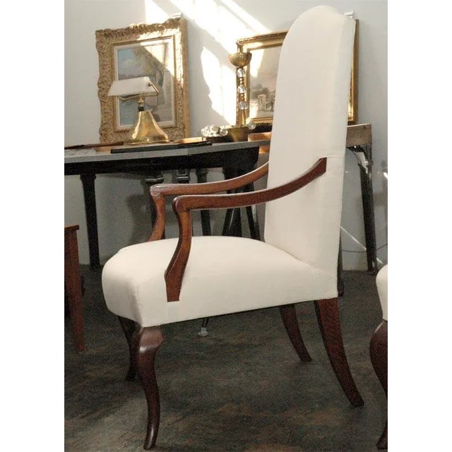 Jean-Charles Moreux 1940s Vintage Referenced Armchairs by Jean-Charles Moreux- A Pair For Sale - Image 4 of 10