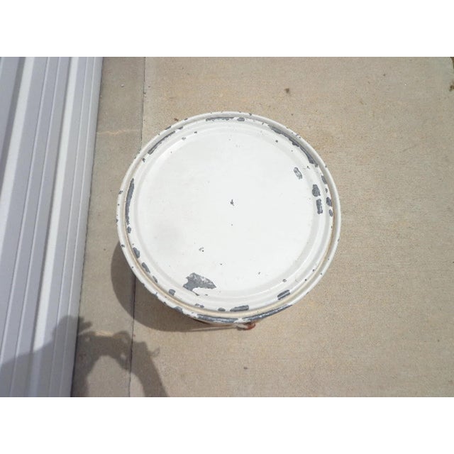 Antique Drum Side Patriotic American Hand Painted Eagle Vintage Flag Decor For Sale - Image 9 of 10