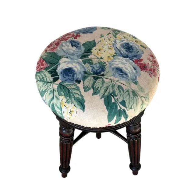 Adjustable English Mahogany Stool For Sale - Image 4 of 8