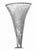 Antique Hand Blown Cut and Lead Crystal Trumpet Vase, 1910s For Sale - Image 4 of 9