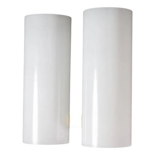 Mid-Century Modern Opaline Glass Wall Light attributed to Doria Leuchten, Germany, 1960s For Sale