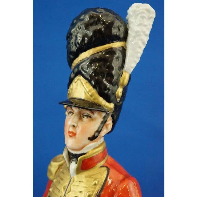 Porcelain Sculpture of Napoleonic Soldier from Capodimonte Manufacture For Sale - Image 17 of 18