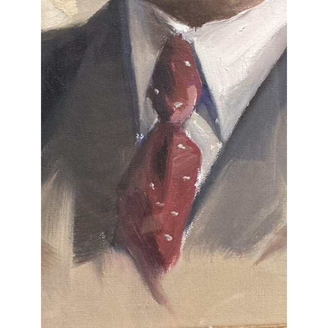 Aimé Van Belleghe, Portrait of René Brondel, 1920s, Oil on Canvas, Framed For Sale - Image 14 of 18