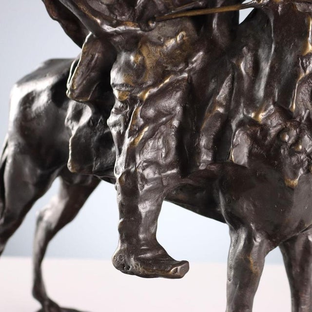 Berber on Horseback by Paolo Petrovitch Troubetzkoy For Sale - Image 5 of 10