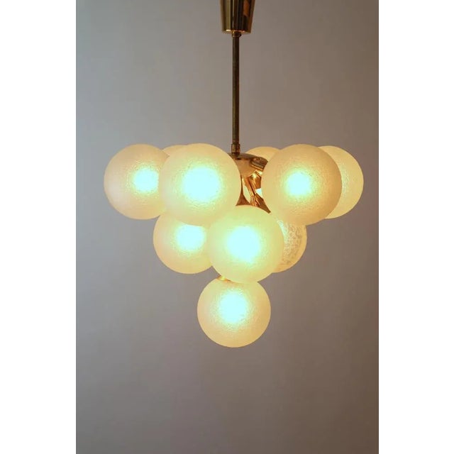 Space Age Sputnik Pendant Light in Brass, 1960s For Sale - Image 5 of 8