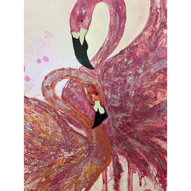 2020s Palm Beach Flamingos - Designed by Cheryl P. Kohloff For Sale - Image 5 of 7