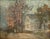 Mary Fisher Meyer (Australian, 1878-1975), Autumn Landscape Scene with White House, Oil on Canvas Panel, signed lower...