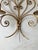 Hollywood Regency Large Vintage Italian Gilt Candle Sconce | Double Arm Wall Hanging Candle Holder For Sale - Image 3 of 5