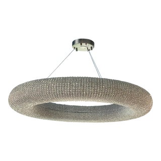 Restoration Hardware Crystal Halo Clear Chandelier For Sale