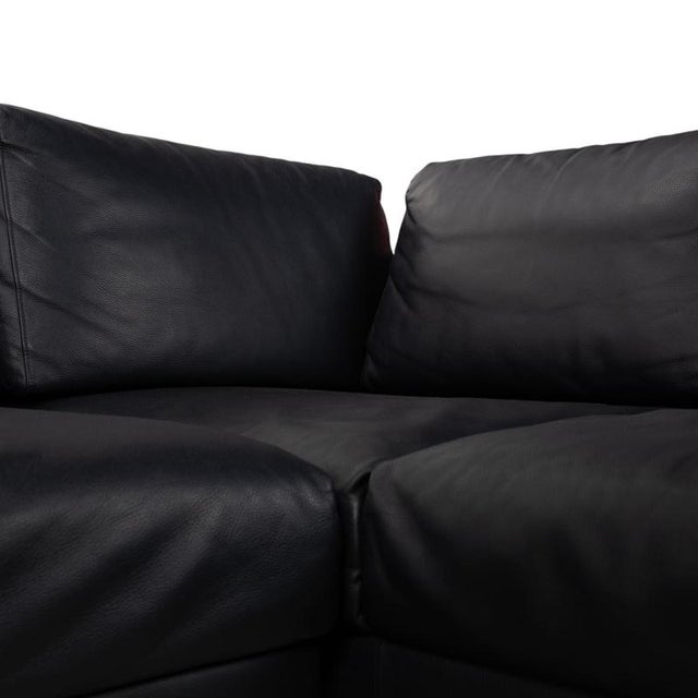 Black Leather HS.420 Corner Sofa from Hülsta For Sale - Image 4 of 13