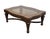 DREXEL HERITAGE Talavera Collection Walnut Contemporary Spanish Mediterranean 52" Accent Glass-Topped Coffee Table 532-107...