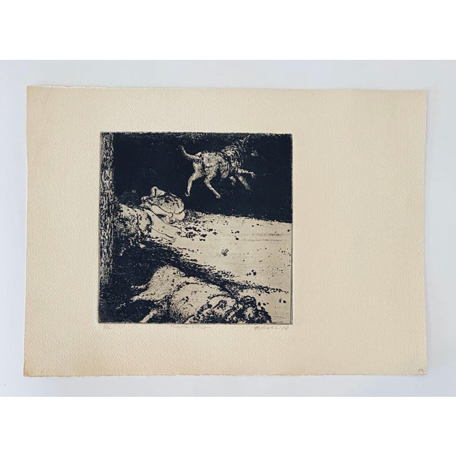 Robert A. Birmelin, Flying Dog, American Modernist Abstract Etching For Sale In Miami - Image 6 of 6