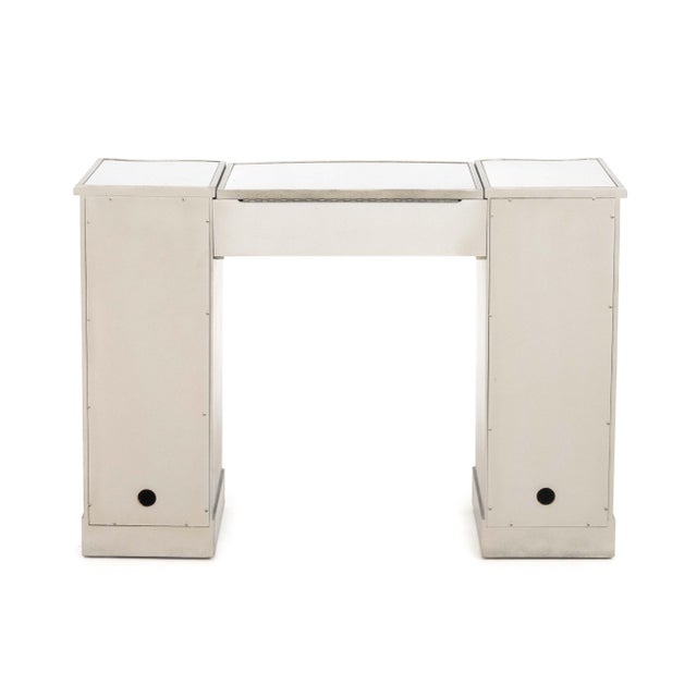 Hollywood Regency Style Mirrored Vanity Table For Sale - Image 12 of 13