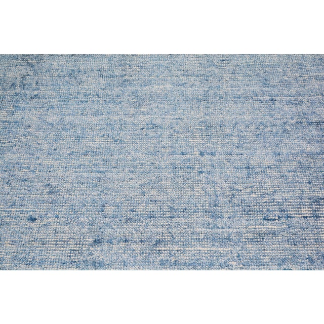Contemporary Early 21st Century Modern Hand Loom Minimalist Rug With Soft Texture,10'X14' For Sale - Image 3 of 6