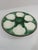 Art Deco 1920s Antique French Longchamp Majolica Green and White Oyster Plate For Sale - Image 3 of 14
