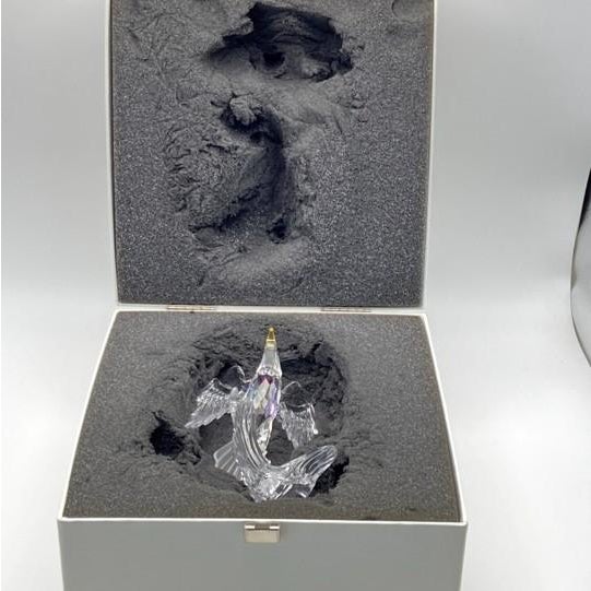 Figurative Swarovski Crystal Bald Eagle Figurine (#248003 - Mint Condition With Original Inner and Outer Boxes, Retired) For Sale - Image 3 of 15