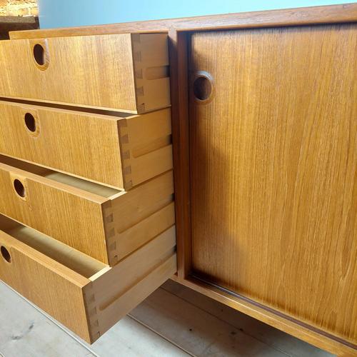 Vintage Teak Sideboard by Christensen & Jun, 1960s For Sale - Image 3 of 6