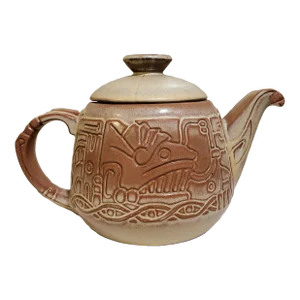 1930s Vintage Frankoma Earthenware Pottery Tea Pot