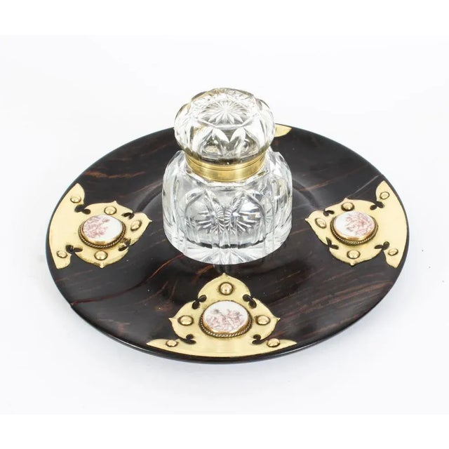 Antique English Coromandel and Ormolu Mounted Desk Set, 1850s, Set of 4 For Sale - Image 15 of 18