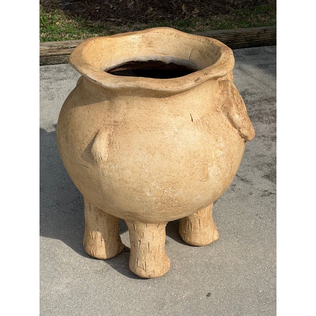 Vintage Large Ceramic Elephant Planter For Sale In Naples, FL - Image 6 of 12