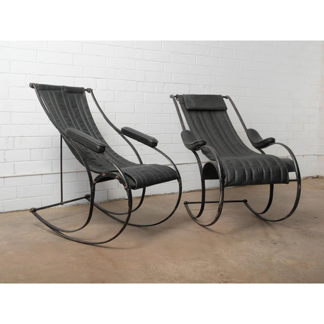 This exceptional pair of circa 1850 rocking chairs is attributed to Peter Cooper for R.W. Winfield, a firm celebrated for...