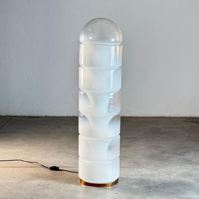 1960s Sfumato Glass Floor Lamp Model LT316 by Carlo Nason for Vetrerie Nason, 1960s For Sale - Image 5 of 16