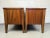 Brown Mid-Century Curved Front Night Stands - a Pair For Sale - Image 8 of 12