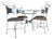 Iron Dining Set Shaver Howard Style Table and Chairs For Sale