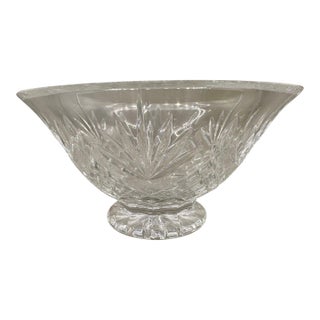 Marquis by Waterford Crystal Footed Bowl - Glendale Pattern For Sale