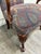 Vintage Queen Anne Style Gooseneck Arm Mahogany Library Chair For Sale - Image 4 of 13