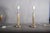 Mid-Century Modernist Sculptural Metal Bedside Table Lamps, 1950s, Set of 2 For Sale - Image 4 of 14