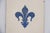 1900 - 1909 1900s Fleur De Lis Blue & White Large Tile, Portuguese For Sale - Image 5 of 12