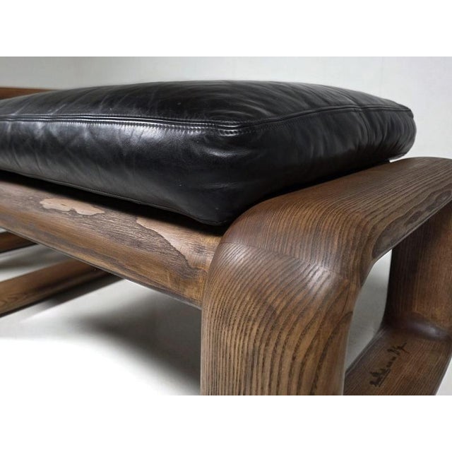 Wood Hombre Lounge Chairs with Ottoman from Rosenthal, Germany, 1970s, Set of 3 For Sale - Image 7 of 10