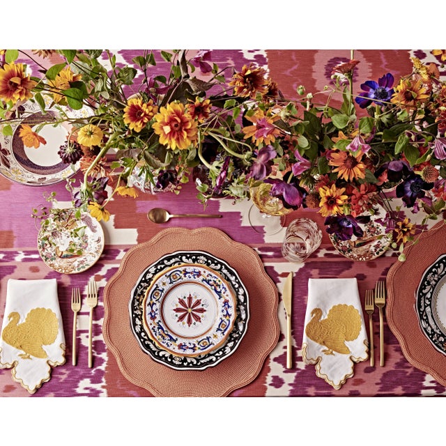 Ricco Deruta Dinner Plate, Full Design - Set of 4 For Sale In San Francisco - Image 6 of 6