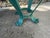 Vintage Hand-Painted Iron Side Table With Travertine Top For Sale - Image 9 of 12