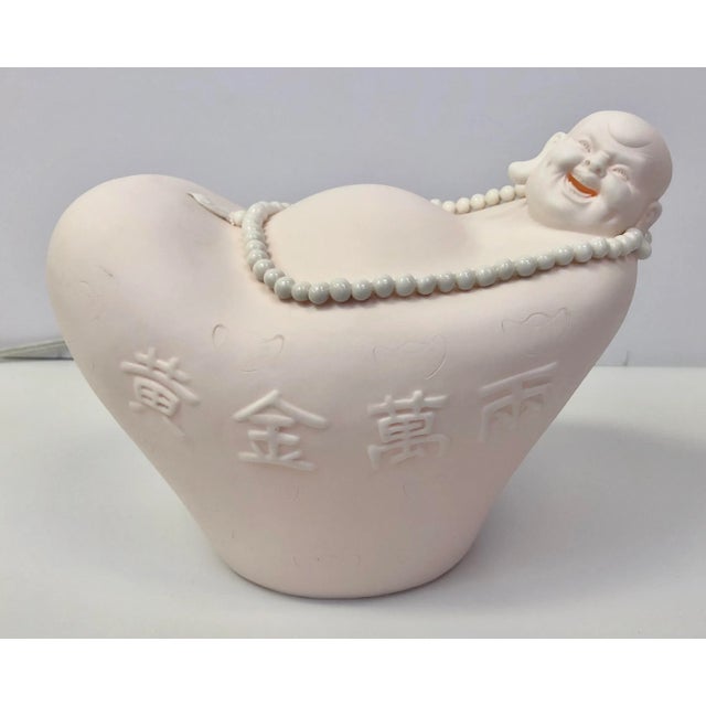 Figurative 1960s Happy Buddha Lamp For Sale - Image 3 of 9