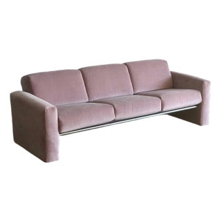 1980s Post Modern Sofa in Lilac For Sale