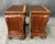 Pair of Cognac Finish Banded Cherry Nightstands For Sale In Raleigh - Image 6 of 18