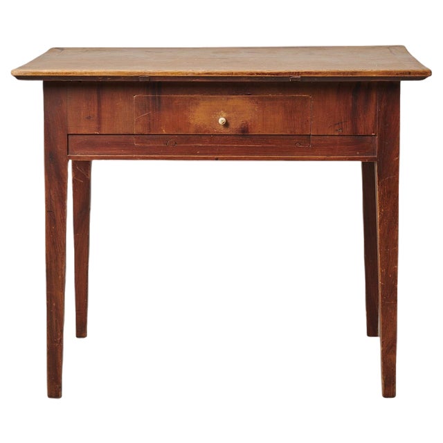 Small Swedish Folk Art Country Table For Sale