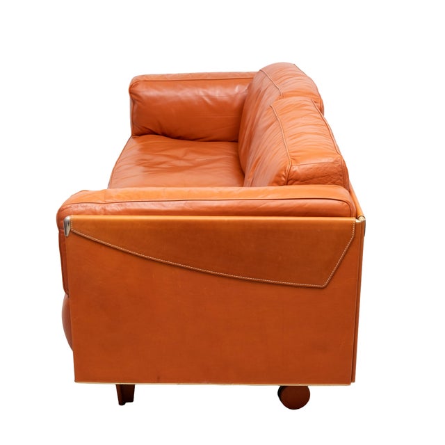 Leather Sofa by Pierluigi Cerri for Poltrona Frau, 1980s For Sale - Image 6 of 18