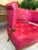 English Soane Britain Custom Made One of a Kind Leather Chair For Sale - Image 3 of 12
