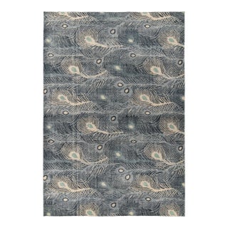 Rug & Kilim’s Plume Rug in Blue, 9x12 For Sale