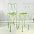 1970s Vintage Boho Chic Italian Ice Cream Cafe Indoor Outdoor Bar Stools Convertible Drinks Tables - A Pair For Sale - Image 9 of 18