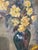 Light Yellow 20th Century French Oil on Canvas "Yellow Roses" For Sale - Image 8 of 9