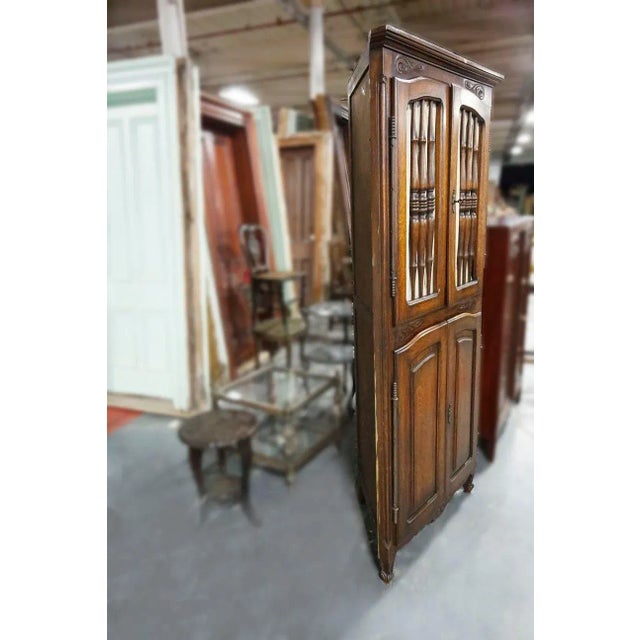 Traditional Corner Cabinet Vintage For Sale - Image 3 of 4