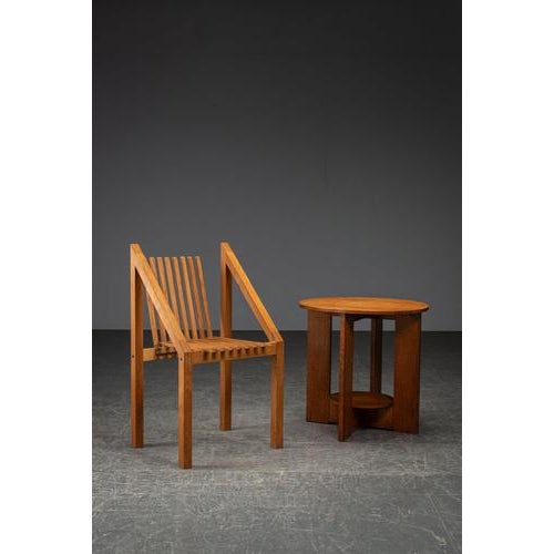 Architectural Accent Chair, 1980s For Sale - Image 17 of 18