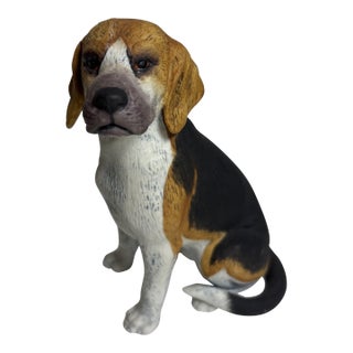Vintage MCM Beagle Dog Figurine by Andrea Sadek Made in Japan For Sale