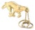 Cartier Panther Trinity 18k Tri-Color Gold Dangle Charm Pin Brooch For Sale